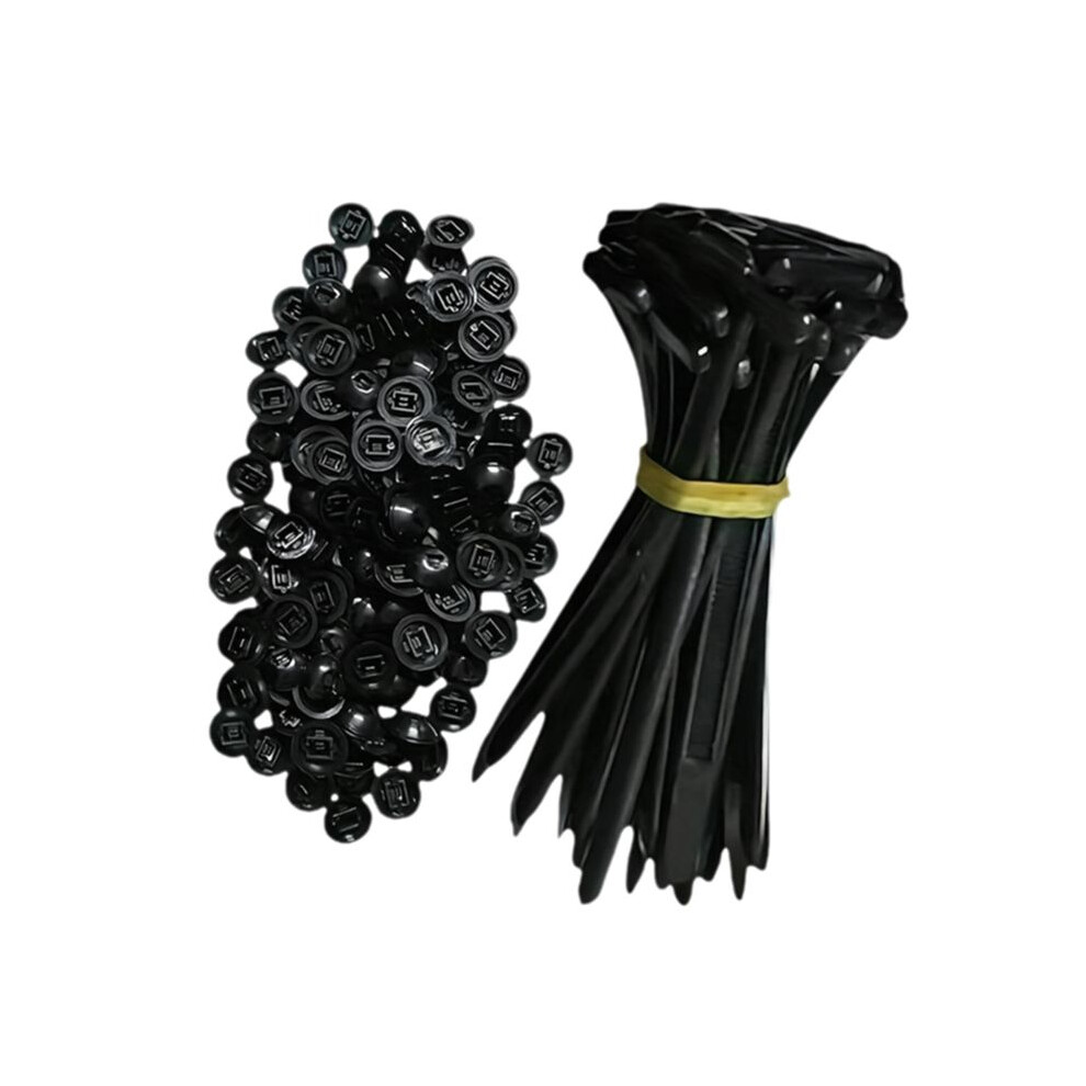 100Pcs Universal Nylon Cable Tie Buckle Auto Fastener Screw For Car Trunk Bumper Repair, Home & Garage 4712825669985