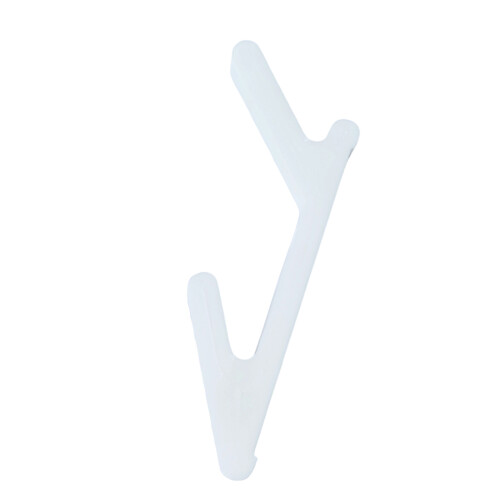 Sturdy Plastic Mounting Hook Suitable For Hanging Heavy-White