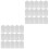 60Pcs Durable White Shirt Cardboard Sheets for Garment Packing 5