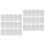 60Pcs Durable White Shirt Cardboard Sheets for Garment Packing 6