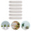 6Pcs Rectangular Plant Pot Plates Lightweight Gardening Water Trays 9