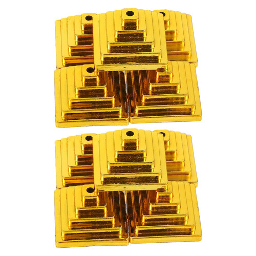 20Pcs Durable Golden Plastic Mini Flag Holders for Desk Table Use 1
