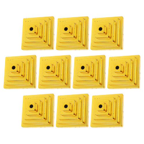 20Pcs Durable Golden Plastic Mini Flag Holders for Desk Table Use 2