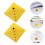 20Pcs Durable Golden Plastic Mini Flag Holders for Desk Table Use 11