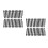 120Pcs Black 8-Hole Garden Water Dripper Durable Adjustable Irrigation 6