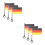 6Pcs Multi Color Bike Handlebar Flags Durable Decorative Bicycle Flags 6