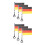 6Pcs Multi Color Bike Handlebar Flags Durable Decorative Bicycle Flags 8