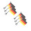 6Pcs Multi Color Bike Handlebar Flags Durable Decorative Bicycle Flags 9