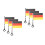 6Pcs Multi Color Bike Handlebar Flags Durable Decorative Bicycle Flags 10