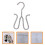 White ABS Shoes Drying Holder Double Hooks Hanging Shoe Rack 3