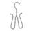 White ABS Shoes Drying Holder Double Hooks Hanging Shoe Rack 6