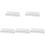 5Pcs Durable White Wall Mounted Key Storage Holder with Adhesive Tray 4