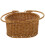 Durable Light Brown Handwoven PP Woven Picnic Basket with Handle 7