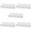 5Pcs Durable White Wall Mounted Key Storage Holder with Adhesive Tray 10
