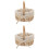 2Pcs Rustic Wicker Picnic Basket Handheld Khaki Linen Storage Basket 7