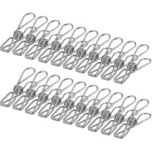 100 Pieces Clothes Pegs 60mm Unbreakable Pegs Hard-wearing Does Not Rust Pegs(5cm)