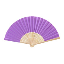 Leque de papel com varetas de bambu, leque dobrável para lembrancinhas de casamento e festa ao ar livre, acessório decorativo portátil para