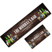 Daily Gifts Personalised Any Text Beer Mat Label Bar Runner Ideal Home Pub Cafe Occasion 53 (46x23cm)