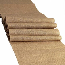 Sedona Designz 100% Natural Burlap Table Runner ? Rustic Jute Runner with Serged Edges ? Odor-Free ? Farmhouse Wedding & Event D?cor - 12" x 60"