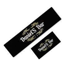 Daily Gifts Personalised Any Text Beer Mat Label Bar Runner Ideal Home Pub Cafe Occasion 91 (84x23cm)