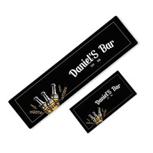 Personalised Any Text Beer Mat Label Bar Runner Ideal Home Pub Cafe Occasion 74 (46x23cm)