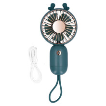 Ultrastille oplaadbare handventilator met opvouwbaar LCD-scherm, powerbank en USB-aansluiting, compacte ventilator voor kantoor, thuis en