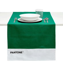 Pantone Modern Table Runner in 100% Cotton, 220 g ? Soft and Durable Centerpiece Tablecloth, Ideal for Kitchen Accessories and Fabric Placemats, 45 x