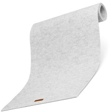 Balinco table runner made of felt washable, runner adjustable 44 x 150 cm, workmanship, modern, easy care, heat resistant (felt light grey)