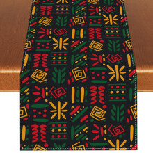 Black History Month Table Runner and Tablecloth Black History Month Decorations and Supplies for Home Kitchen Table-13?72''