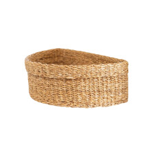 Arthur Cameron ? Gomati Decorative Handwoven Semi-Circular Seagrass Storage Baskets ? Minimalistic Artisanal Storage Solution for Kitchen, Bathroom,