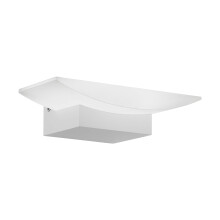 EGLO Metras LED Wall Light 1 Bulb Modern Wall Lighting for Indoor Use Made of Aluminium and Plastic Living Room Lamp in White Satin LED Hallway Lamp