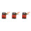 3Pcs Red Wooden Letter Box Multi-Purpose Hanging Storage Organizer 4