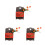 3Pcs Red Wooden Letter Box Multi-Purpose Hanging Storage Organizer 7
