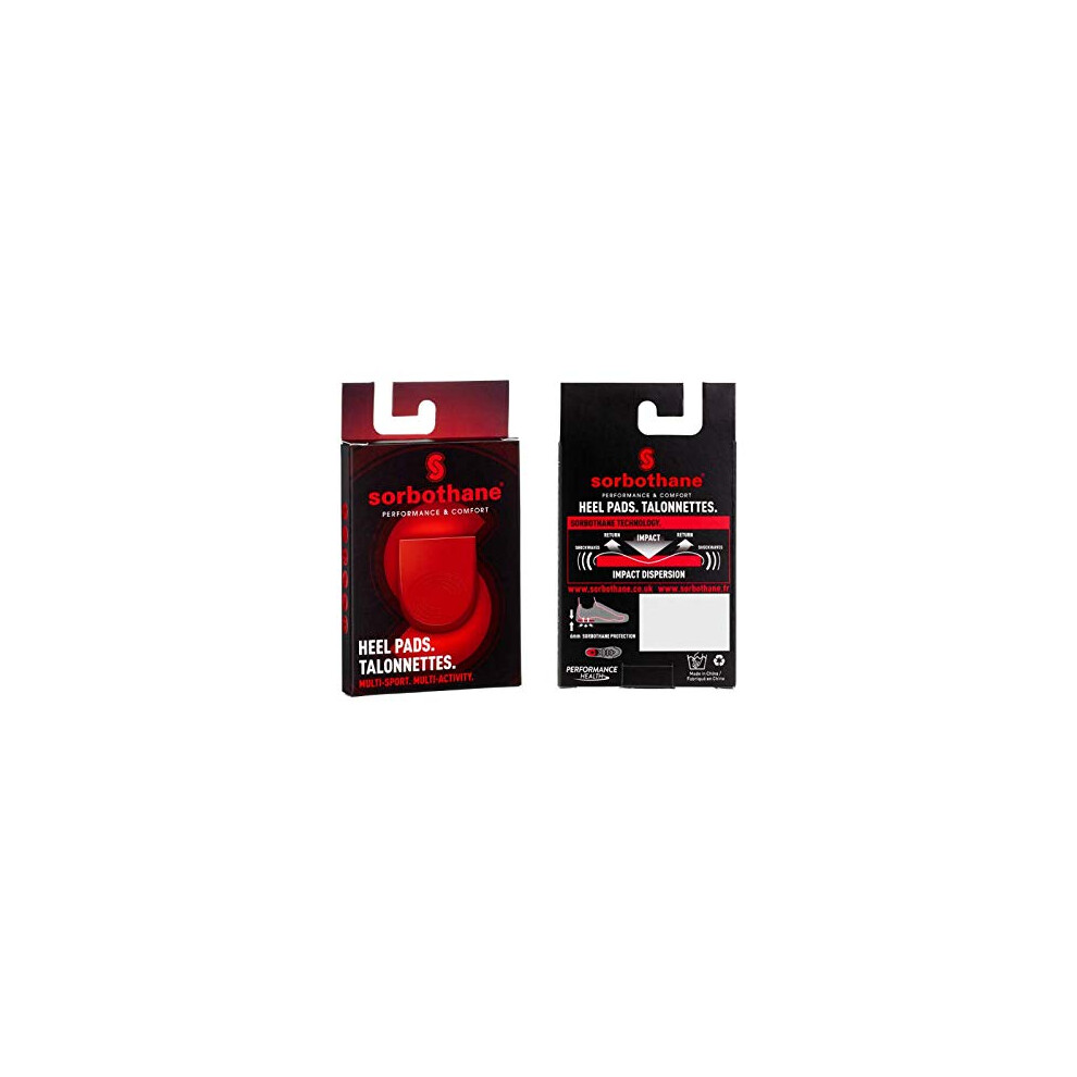 Sorbothane Shock Stopper Heel Pads 6-8 Uk