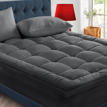 Cymula Mattress Topper Short Queen Size, Extra Thick Mattress Pad Pillow top for Deep Sleep, Soft Mattress Protector Cover with 8"-21" Deep Pocket
