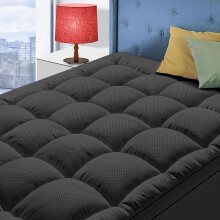 Twin Size Mattress Topper for Back Pain, Cooling Extra Thick Mattress Pad Cover with 8-21 inch Deep Pocket, Plush Pillow Top Mattress Topper