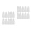 20Pcs Mini Plastic Dropper Bottles Easy Use Durable Refillable White 4