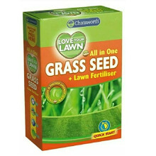 Premium Grass Seed & Lawn Fertiliser [Fast Growing UK Climate] (375G)