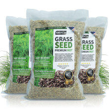 UKgrow Fast Grow Grass Seed: Quick-Sprouting Lawn Seed for Patch Repairs & New Lawns - from 1m? to 100m? Packs (10m? Pack)