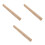 3Pcs Wooden Handle Replacement for Axe Hatchet Hammer Beige Grip 4