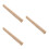 3Pcs Wooden Handle Replacement for Axe Hatchet Hammer Beige Grip 5