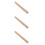 3Pcs Wooden Handle Replacement for Axe Hatchet Hammer Beige Grip 10