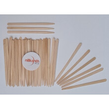 Nillkanth 200Pcs Eyebrow Wax Sticks Small Wood Spatulas Applicator Tongue Depressors Wax Waxing Tatoo Sticks for Hair Eyebrow Removal