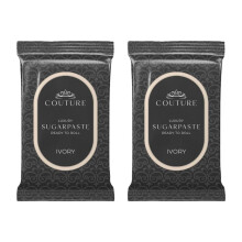 Couture Sugar Paste 5KG - Professional Quality Fondant Icing Smooth, Porcelain-like Sugar Paste Modelling Paste - White, Red, Black or Ivory (Ivory)