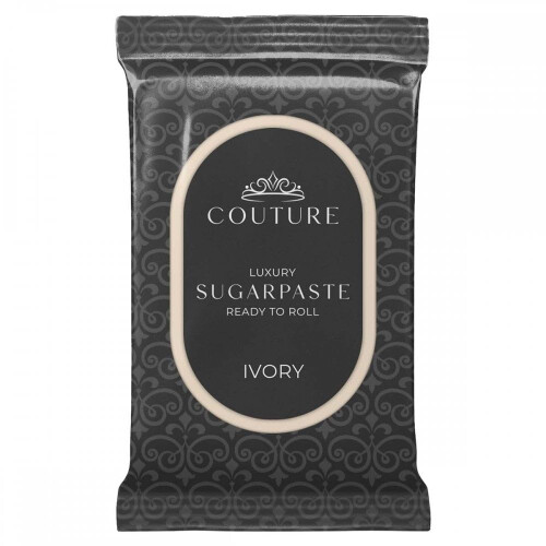 Couture Sugar Paste Ivory - Professional Quality Fondant Icing Smooth, Porcelain-like Sugar Paste Modelling Paste - 2.5kg