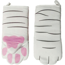1 Paire De Gants De Cuisine Rsistants La Chaleur Jusqu' 200 Griffes De Chat Antidrapantes Gants Isols Antidrapants Et Gants De Barbecue Griffes De C