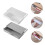 2Pcs White PP Under Desk Drawers Nail-Free Hidden Storage Boxes 4