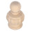 2Pcs Beige Wood Finial Pineapple Post Cap Decorative Staircase Craft 2