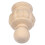 2Pcs Beige Wood Finial Pineapple Post Cap Decorative Staircase Craft 3
