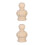 2Pcs Beige Wood Finial Pineapple Post Cap Decorative Staircase Craft 4